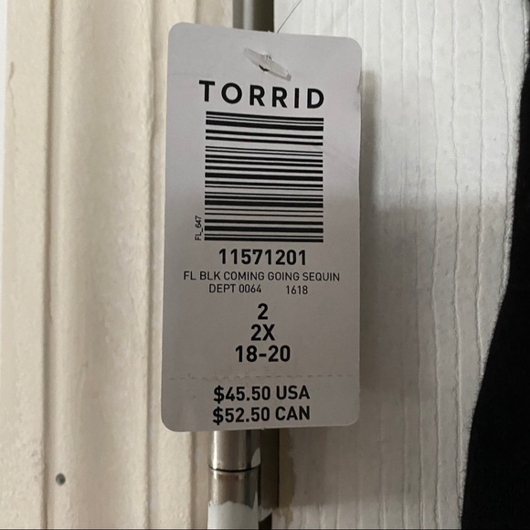 TORRID Black Sequin Leggings Size 2 NWT - Picture 4 of 5